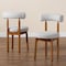 Baxton Studio Edric Japandi Light Grey Boucle Fabric and Walnut Brown Finished Wood 2-Piece Dining Chair Set 241-2PC-13428-ZORO - alternate 8
